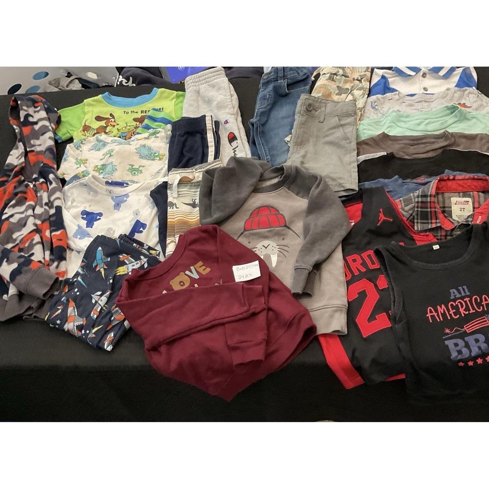 Mixed Brands Outfit Lot Boys 2T Multicolor Toy Story Minions Harry Potter 24pc
